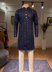Diwali Heavy Sequin Kurta for Men – Sequin & Mirror Work Kurta in 10 Designs with Optional Pyjama 23
