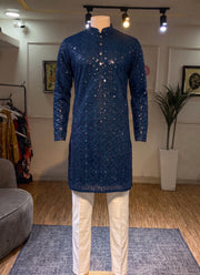 Diwali Heavy Sequin Kurta for Men – Sequin & Mirror Work Kurta in 10 Designs with Optional Pyjama 14