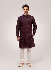 Diwali Heavy Sequin Kurta for Men – Sequin & Mirror Work Kurta in 10 Designs with Optional Pyjama 10