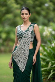 Georgette Saree – Embroidery Sequence Work, Ready to Wear 3