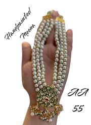 Kundan Necklace Set with Earrings & Pearls – Artificial Pearl Design 7