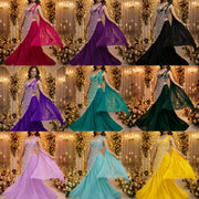 Georgette Saree – Embroidery Sequence Work, Ready to Wear 4