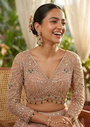 Premium Soft Net Lehenga with Sequins Work 4
