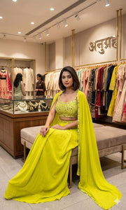 Designer Mirror Work Outfit 2