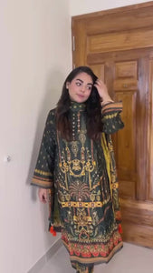 Light Purple Chinon Silk Salwar Suit – Pearl & Pipe Work