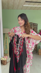 Pure Khadi Cotton Designer Co-ord Set – Embroidered with Mirror Work