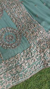 Handmade Gotapatti Saree – Stitched Blouse & Petticoat