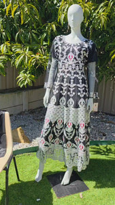 Elegant Black Pakistani Anarkali Suit with Dupatta