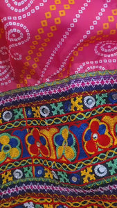 Multicolor Kids Lehenga Choli – Cotton & Linen