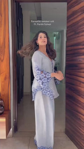 Crepe Set Embroidered Farshi Salwar Suit