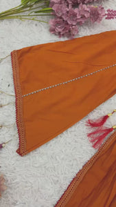 Designer Khadi Cotton Co-ord Set – Embroidery & Mirror Work