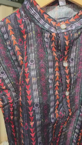 Color Splash Kids Kurta Pajama – Multicolor Silk Kurta with Cotton Pyjama