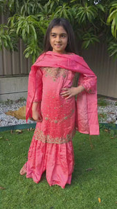 Silk Sharara Suit for Kids – Elegant Ethnic Wear for Girls