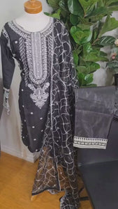 Black Pakistani Salwar Suit – Cotton Pajama