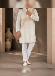 Diwali Sequin Kurta Pajama for Men – Crunchy Silk Kurta with Bead & Sequin Wave Work and Cotton Pajama 17