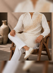 Diwali Sequin Kurta Pajama for Men – Crunchy Silk Kurta with Bead & Sequin Wave Work and Cotton Pajama 18