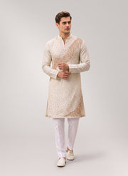 Diwali Sequin Kurta Pajama for Men – Crunchy Silk Kurta with Bead & Sequin Wave Work and Cotton Pajama 14