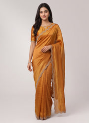 Diwali Siroski Work Saree – Space Silk with Diamond Scalloped Border in 9 Colours 9