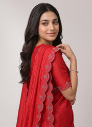 Diwali Siroski Work Saree – Space Silk with Diamond Scalloped Border in 9 Colours 16