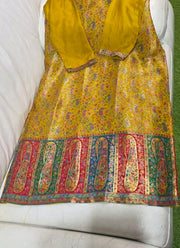 Diwali Yellow Paisley Kani Silk Suit – Jamawar Weave & Kani Dupatta 5